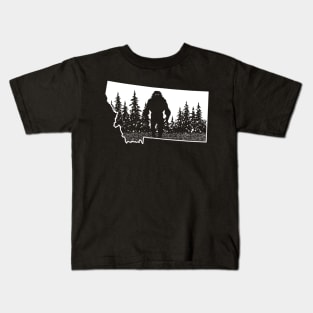 Montana Bigfoot Kids T-Shirt